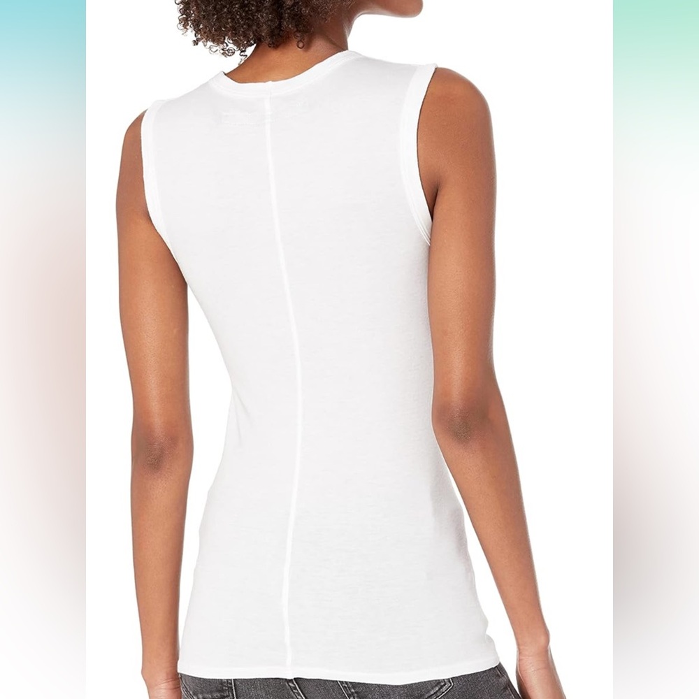 Enza Costa Fitted Muscle Tank white. Sz small. Worn once!